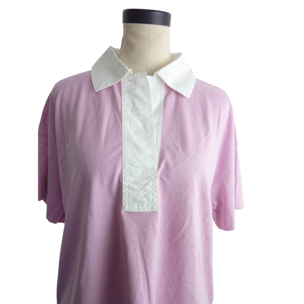 NWOT Everlane The Retro Jersey Polo Mauve Bone Purple size XS - Picture 2 of 8